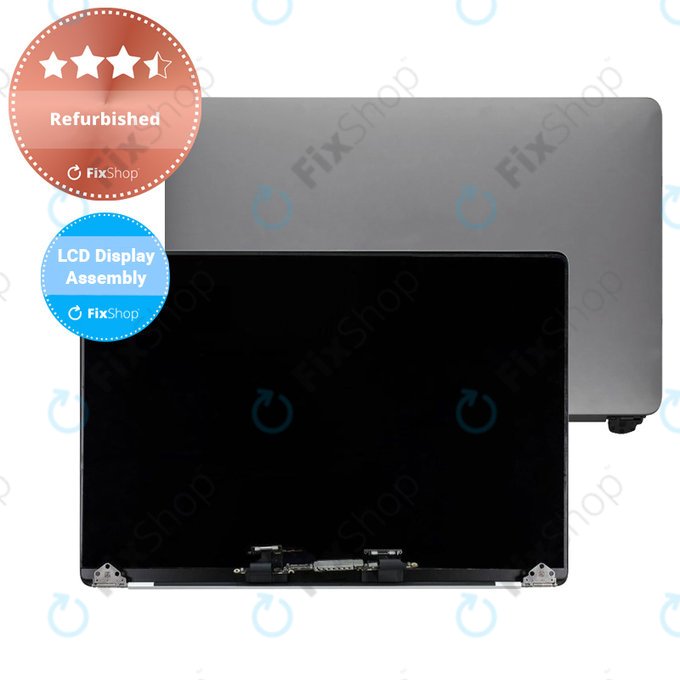 Apple MacBook Pro 15" A1707 (Late 2016 - Mid 2017) - LCD Display + Frontglas + Abdeckung (Space Gray) Refurbished