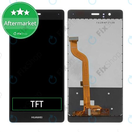 Huawei P9 - LCD Display + Touchscreen Front Glas (Black) TFT