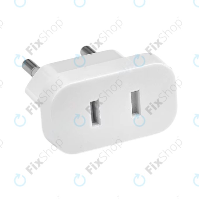 220V Netzstecker-Adapter von US auf EU (Weiß)