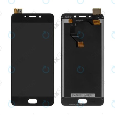 Meizu M6 Note - LCD Display + Touchscreen Front Glas + Rahmen (Black) TFT