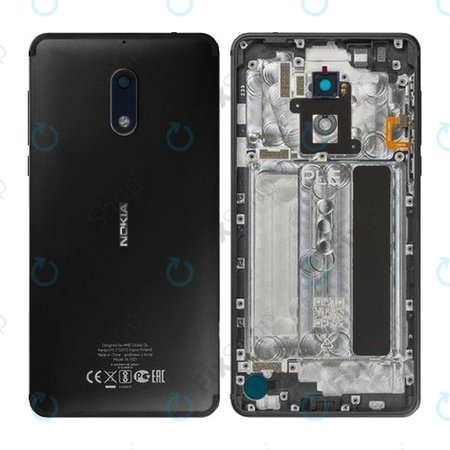 Nokia 6 – Akkudeckel (schwarz) – 20PLEBW0033