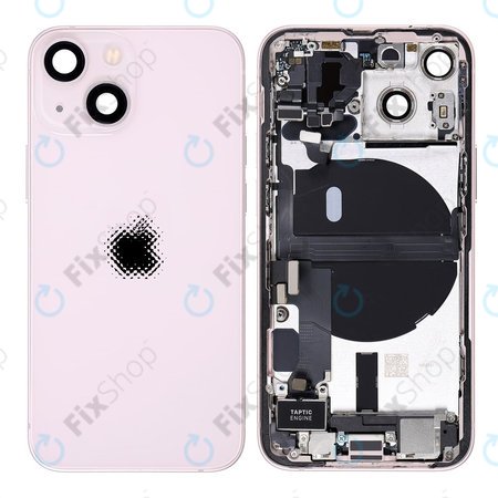 Apple iPhone 13 Mini - Backcover mit Kleinteilen (Pink)