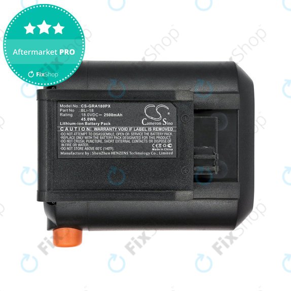 Batterie für Gardena Accu Hedge, Accujet, Comfortcut Li-18, Easycut, Trimmer Easycut Li-18, 2500mAh, Li-Ion, 18V, BLi-18, HQ