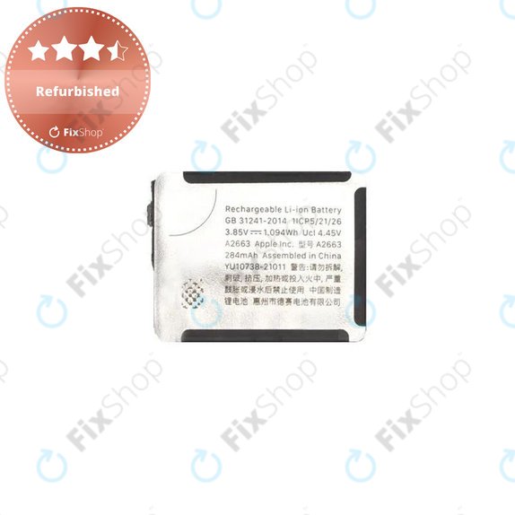 Akku Batterie für Apple Watch 7 41mm, 284mAh, A2663, Refurbished
