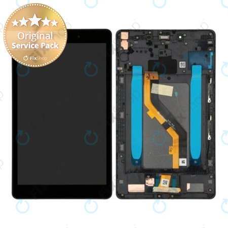 Samsung Galaxy Tab A 8.0 (2019) - LCD Display + Touchscreen Front Glas (Carbon Black) - GH81-17178A Genuine Service Pack