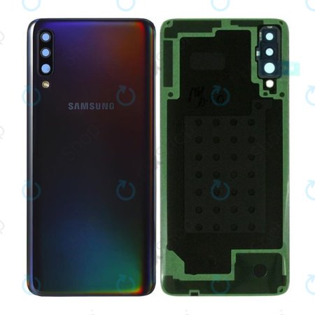 Samsung Galaxy A70 A705F - Akkudeckel (Black) - GH82-19796A, GH82-19467A Genuine Service Pack
