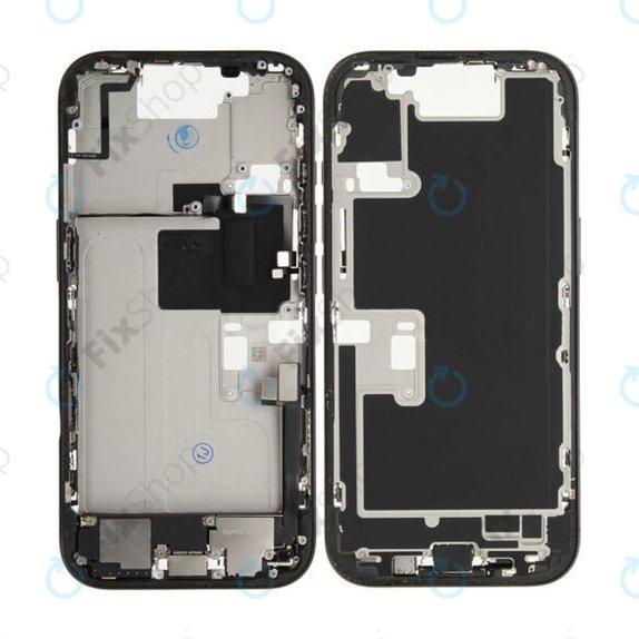 Apple iPhone 16 Pro - Mittelrahmen + Ein-/Ausschalter + Lautstärketasten (Black Titanium)