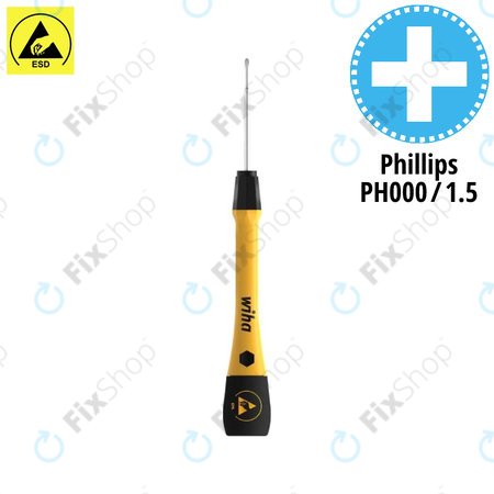 Wiha PicoFinish® ESD 271P - Präzisionsschraubendreher - Phillips PH000 (1,5 mm)