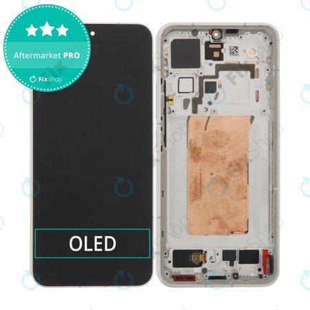 Xiaomi 15 5G - LCD Display + Touchscreen Front Glas + Rahmen (White) OLED