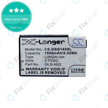 Akku batterie für Gigabyte GSmart G1345, 1500mAh, Li-Ion, 3.7V, GLS-H03, HQ