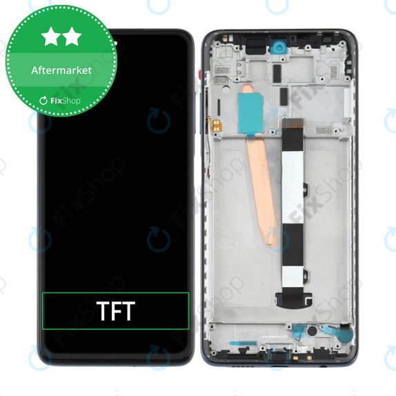 Xiaomi Poco X3 Pro - LCD Display + Touchscreen Front Glas + Rahmen (Phantom Black) TFT
