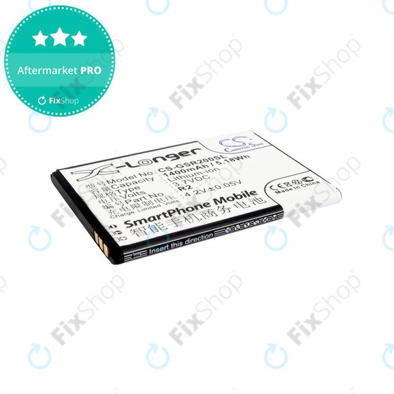 Akku batterie für Gigabyte Gsmart Roma, R2, Li-ion, 3.7V, 1400mAh, HQ