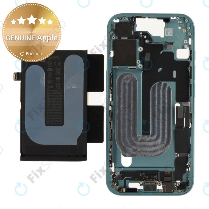 Mittelrahmen mit Batterie für iPhone 16 | Green | ZD076-00683 | Genuine Apple