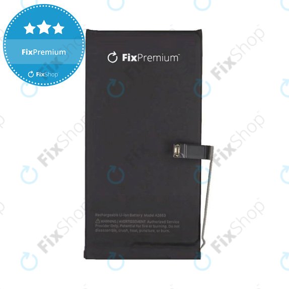Akku Batterie für iPhone 14, 3279mAh, A2863, FixPremium