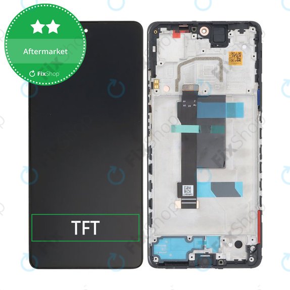 Xiaomi Poco X5 Pro - LCD Display + Touchscreen Front Glas + Rahmen (Astral Black) TFT