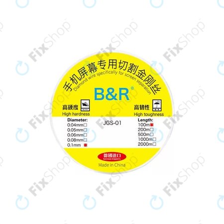 Gold Wire - Draht zum Trennen von LCD-Displays (0.1mm x 100M)