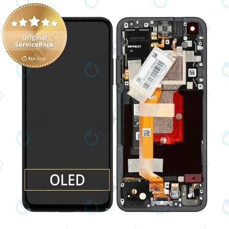 Asus Zenfone 9 AI2202 - LCD Display + Touchscreen Front Glas + Rahmen (Midnight Black) - 90AI00C1-R20010 Genuine Service Pack