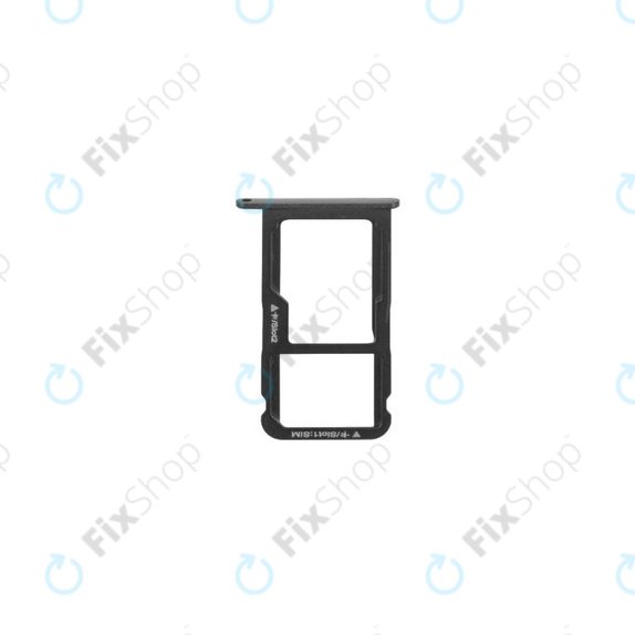 Huawei P8 Lite ALE-L21, P9 Lite (2017) PRA-L21 - SIM Steckplatz Slot (Black) - 51661CYH Genuine Service Pack