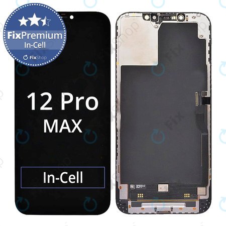 Apple iPhone 12 Pro Max - LCD Display + Touchscreen Front Glas + Rahmen In-Cell FixPremium