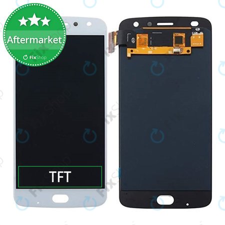 Motorola Moto Z2 Play XT1710-09 - LCD Display + Touchscreen Front Glas (White) TFT