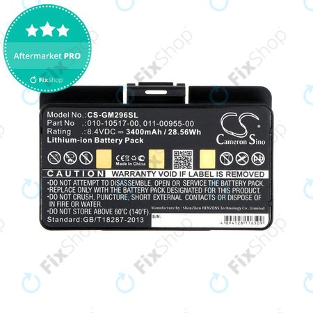 Batterie für Garmin GPSMAP, 3400mAh, Li-Ion, 8.4V, 010-10517-00, HQ