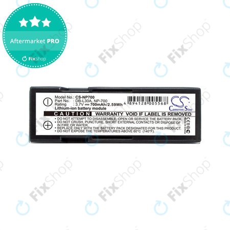 Batterie für Minolta Dg-X50-K, Pentax Optio Z10, Samsung L77, Sanyo, 700mAh, Li-Ion, 3.7V, NP-700, HQ