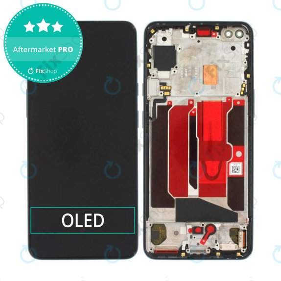 OnePlus Nord - LCD Display + Touchscreen Front Glas + Rahmen (Gray Onyx) OLED