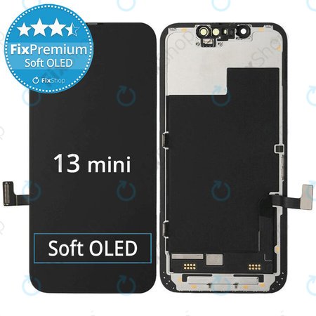 Apple iPhone 13 Mini - LCD Display + Touchscreen Front Glas + Rahmen Soft OLED FixPremium