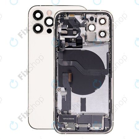 Apple iPhone 12 Pro - RückBackcover/Kleinteilen (Silver)