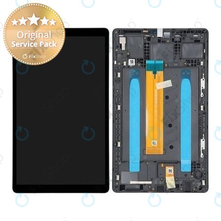 Samsung Galaxy Tab A7 Lite LTE T225 - LCD Display + Touchscreen Front Glas + Rahmen (Gray) - GH81-20632A Genuine Service Pack