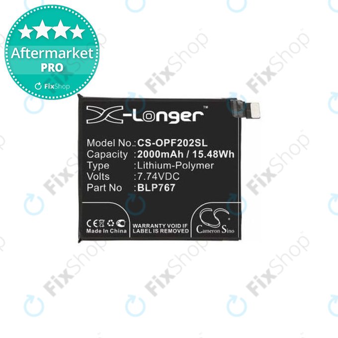 Oppo Find X2 Pro - Akku Batterie BLP767 2000mAh HQ