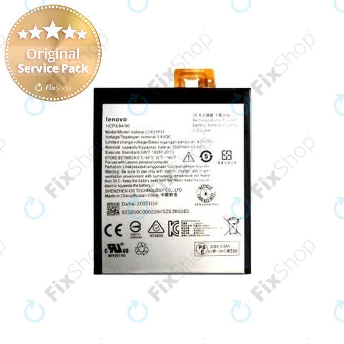 Lenovo Phab Plus 6,8 PB1-770M - Akku Batterie L14D1P31, 3500mAh - SB18C00022 Genuine Service Pack