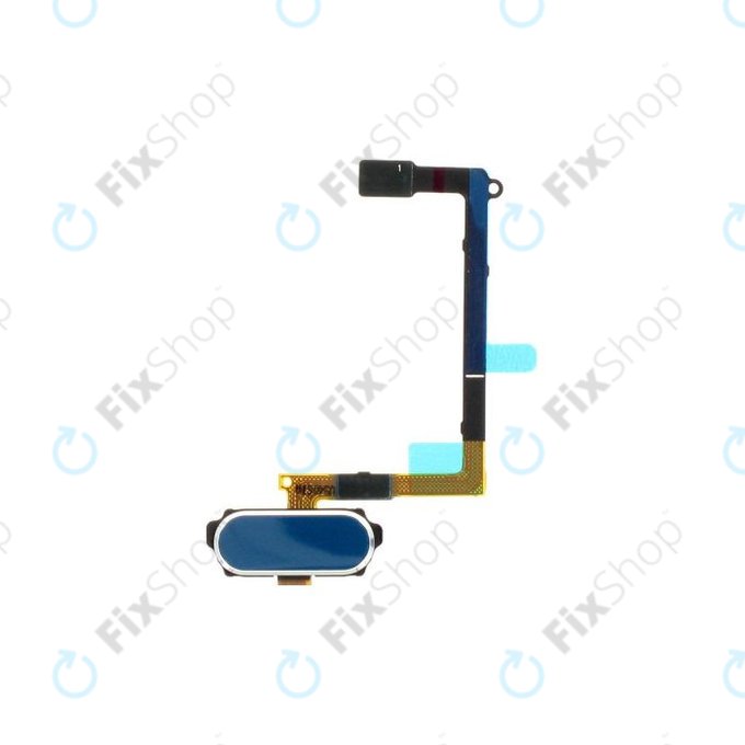 Samsung Galaxy S6 G920F - Home Buttons + Flex Kabel (Blue Topaz) - GH96-08166D Genuine Service Pack