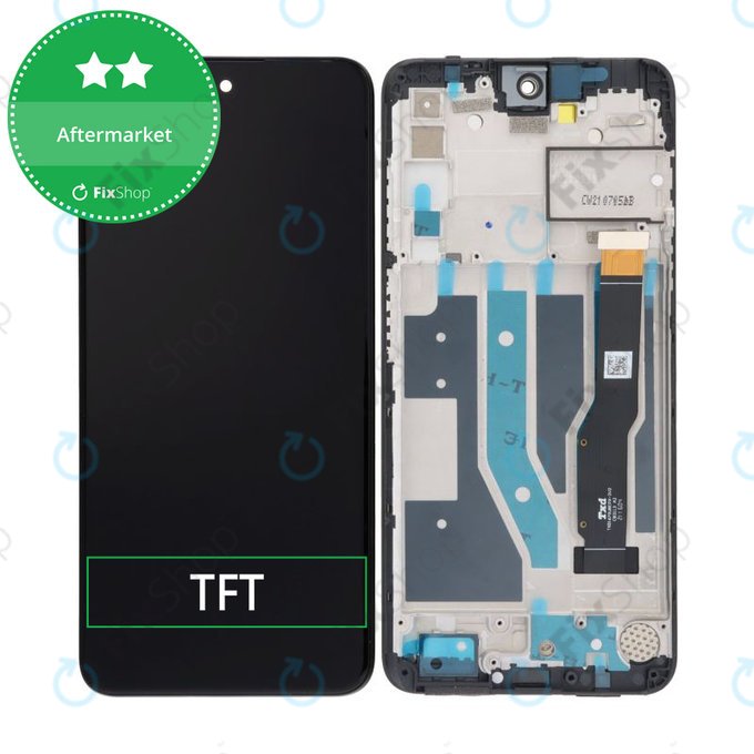TCL 20L T774B T774H - LCD Display + Touchscreen Front Glas + Rahmen TFT