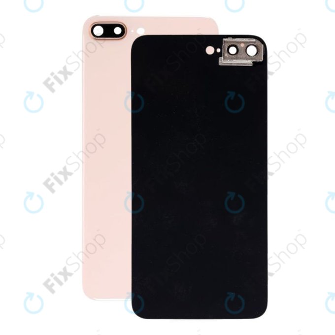 Apple iPhone 8 Plus - Backcover Glas mit Kamerahalterung (Gold)