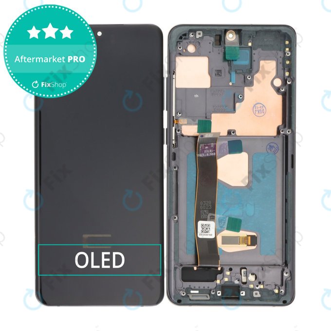 Samsung Galaxy S20 Ultra G988F - LCD Display + Touchscreen Front Glas + Rahmen (Cosmic Black) OLED