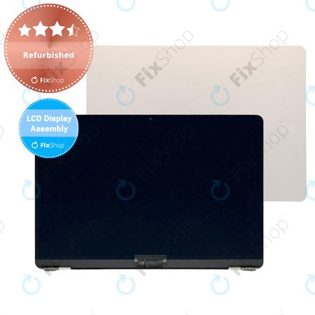 Apple MacBook Air 13" M2 A2681 (2022) - LCD Display + Frontglas + Abdeckung (Starlight) Refurbished