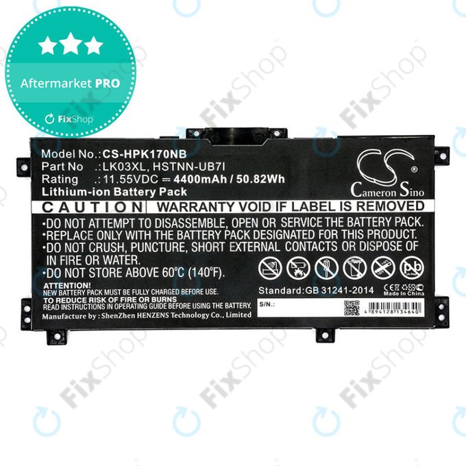 Akku batterie für HP Pavilion X360 15-CR0001NM, 4400mAh, Li-Ion, 11.55V, LK03XL, HQ