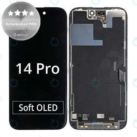 Apple iPhone 14 Pro - LCD Display + Touchscreen Front Glas + Rahmen Refurbished PRO