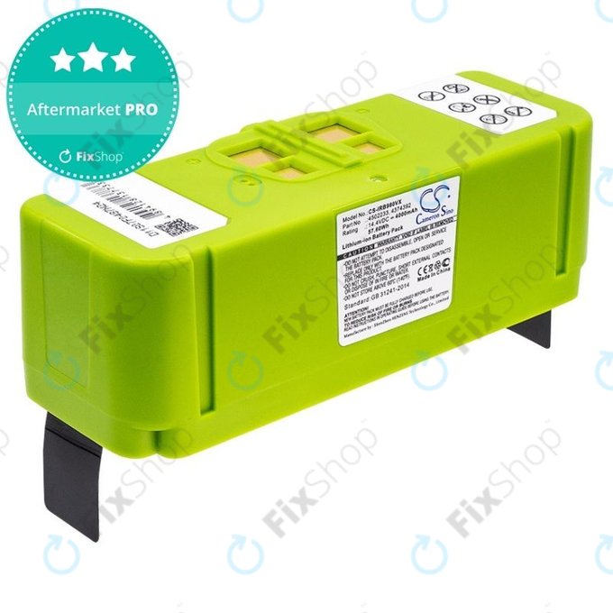 iRobot Roomba 600, 800, 900-series - Akku Batterie 4502233, 4374392 2130LI Li-Ion 14.4V 4000mAh HQ