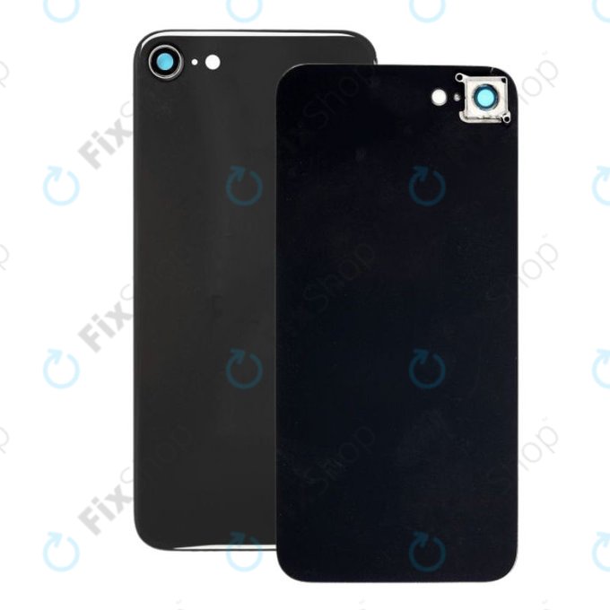 Apple iPhone SE (2nd Gen 2020) - Backcover Glas + Rückfahrkameraglas (Black)