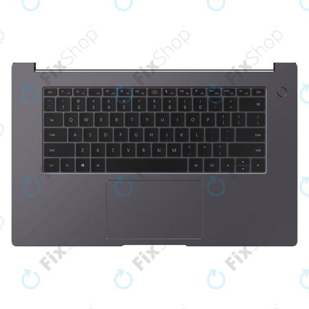Huawei MateBook D15 2020 - Abdeckung C (Armlehne) + Tastatur + Touchpad (Space Grey) (UK) - 02353LRS