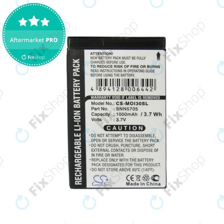 Akku batterie für Motorola i930, i920, i95, 1000mAh, Li-Ion, 3.7V, SNN5705, HQ