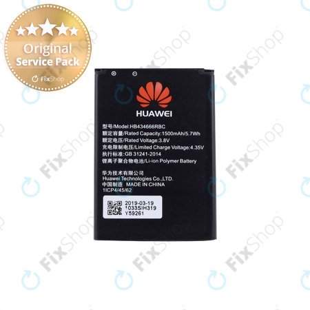 Huawei - Akku Batterie HB434666RBC 1500mAh - 24021664, 24022361, 24022642, 5905514092747 Genuine Service Pack