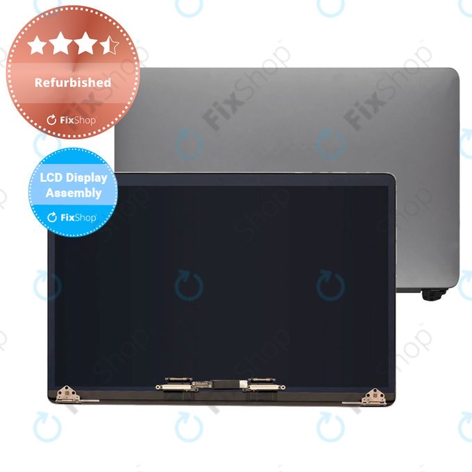 Apple MacBook Pro 15" A1990 (2018 - 2019) - LCD Display + Frontglas + Abdeckung (Space Gray) Refurbished
