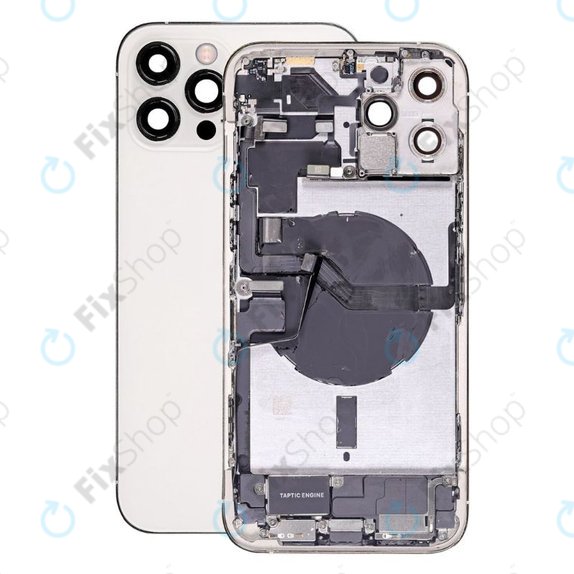 Apple iPhone 12 Pro Max - Backcover/Kleinteilen (Silver)
