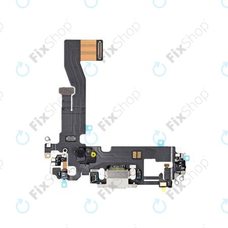 Apple iPhone 12, 12 Pro - Ladestecker Ladebuchse + Flex Kabel (White)