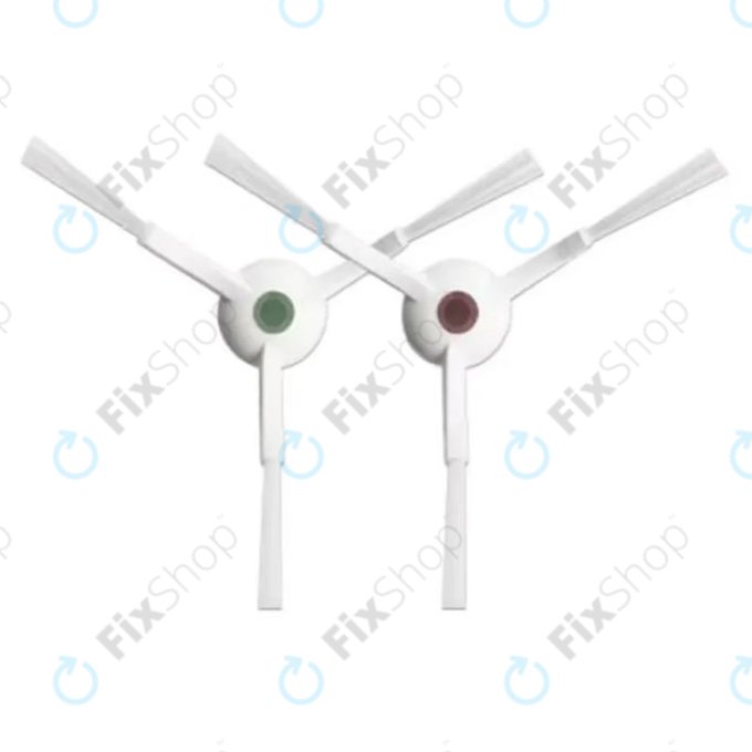 Ecovacs Deebot N-series, T-series, Ozmo-series, X-series - Roidmi EVE Plus - Seitenbürste (Weiß) - 2Stk.