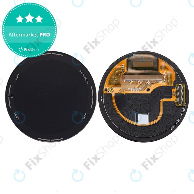 OLED Display + Touchscreen ohne Rahmen (Black) für Garmin Instinct 3 45mm