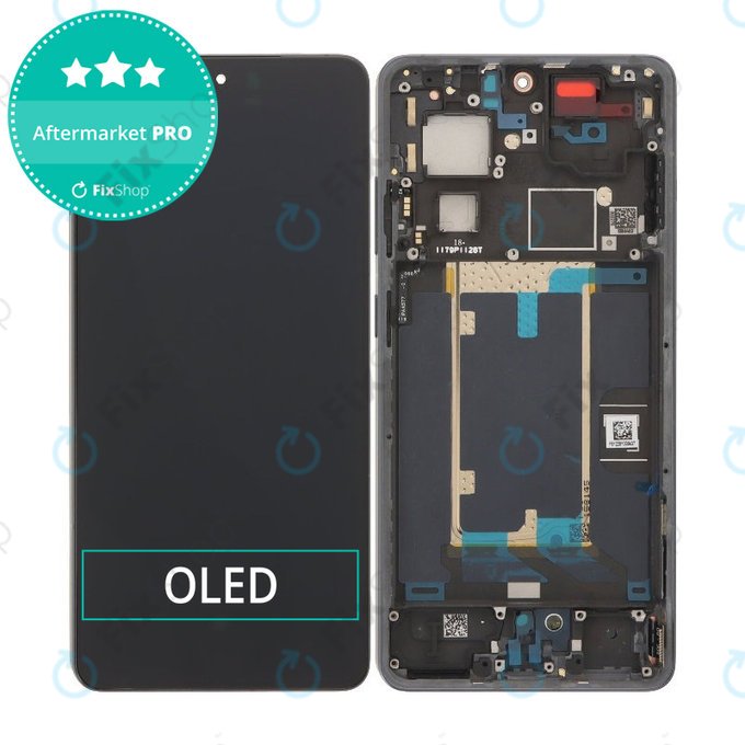 OnePlus 13R 5G CPH2645 - LCD Display + Touchscreen Front Glas + Rahmen (Black) OLED